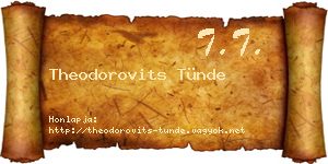 Theodorovits Tünde névjegykártya
